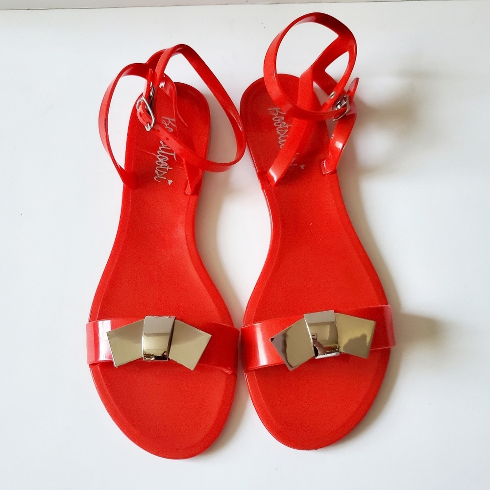 NWOT Bootsi Tootsi Red Jelly Sandals